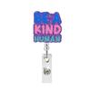 New Glitter Acrylic Nurse Badge Reel Retractable Id Badge Holder With 360 Rotating Alligator Clip Name Holder Medicine Supplies