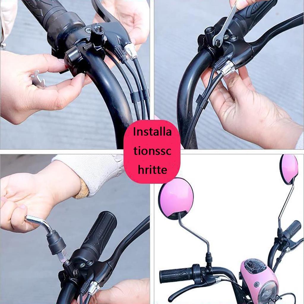 SHULLIN 2pcs Bike Handle Mirror Holder 22mm Universal Mount Holder Adapter Clamp Mirror Mount