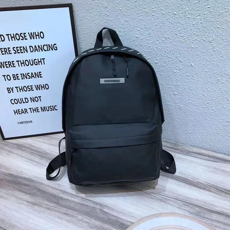 Men'S Embossed Logo Backpacks Female Multi-Pocket Casual Women Luxury Design Travel Bags High Quality Schoolbag Book Knapsacks