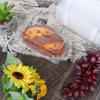 Clear Plastic Square Hinged Food Container, 5" Length X 9" Width X 3" Depth, 10P