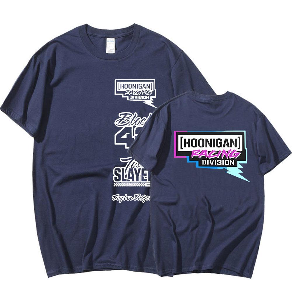 Ken Block 43 T-shirt Men's Graphic Print T-shirts Aesthetic Gothic Casual Cotton Oversized Short Sleeve T Shirts Tops Streetwear