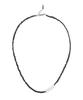 Polalita Black & White Crystal Point Necklace (Plt-Nl-013_Bk)