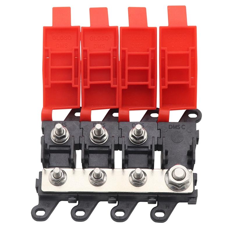 200A 3-Way Distribution Block Bolt-On Fuse Holder For Car, Truck, And RV, Power Distribution Marine SUV BDFS MIDI