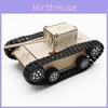 Children's Diy Science And Technology Electric Tracked Tank Vehicle Wooden Material Customizable Educational Assembly Kit