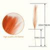 20pcs Vivid Orange Imitation Pampas Grass Set - 22 Inches High for Bohemian Home and Wedding Decor, No Vase Included