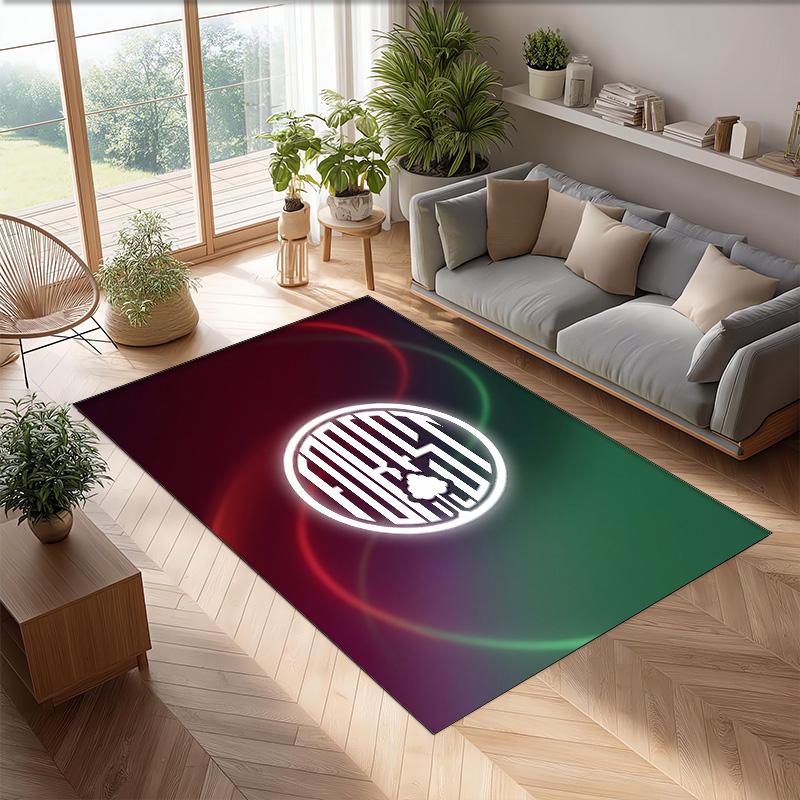 Tappeto in Velluto di Cristallo con Stampa Calcio Nottingham Forest, Comodo Assorbente d'Acqua Antiscivolo Tappeto per Pavimenti Interni