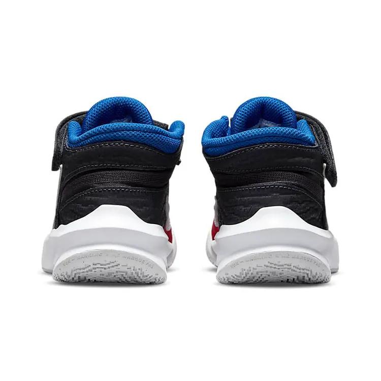 Nike Team Hustle D10 FlyEase PreSchool 'University Red Game Royal' (Unisex) Off Noir / University Red / Game Royal / White Kids' Basketball Shoes