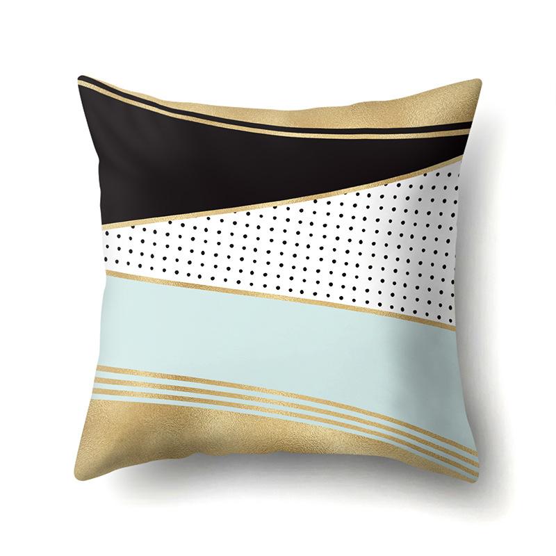 Ins Style Abstract Creative Polyester Pillow Case Car Decoration Home Printed Bedside Cushion Cover Pillow Case