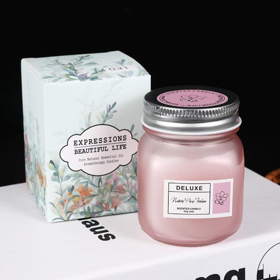 

1шт. Ароматическая свеча Blue Wind Chime. Ароматерапевтическая свеча из соевого воска. Бездымная свеча. Подходит для семей, свадеб, подарков на День матери. rose