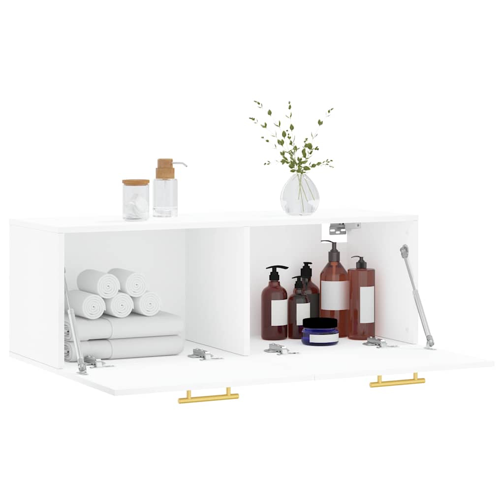 Wall Cabinet White 100 x 36.5 x 35 cm Engineered Wood