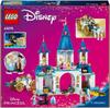 LEGO конструктор дом Disney Princess – Замок Золушки и карета с лошадьми (43275)