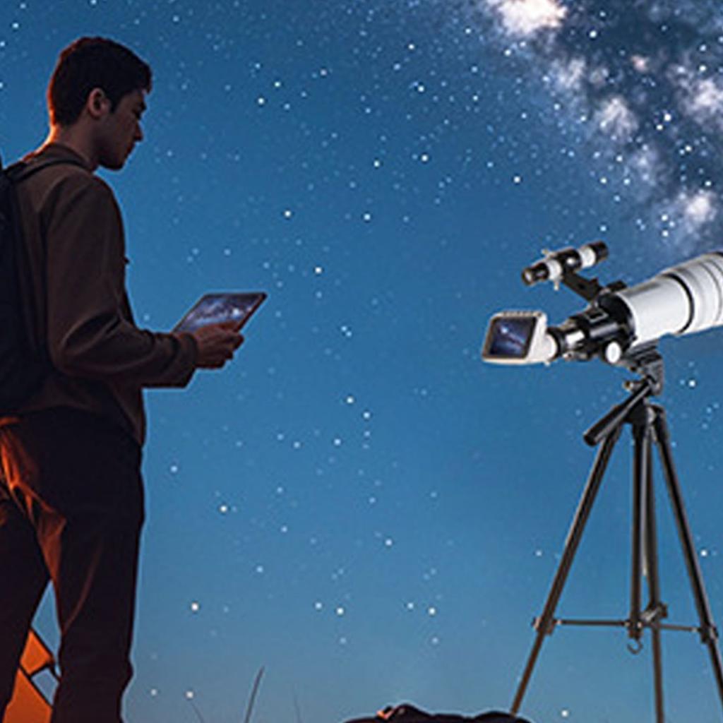 WiFi Telescope Camera Eyepiece 2.8in Display Wireless Electronic 1080P Video Recording for Astrophotography Bird Watching