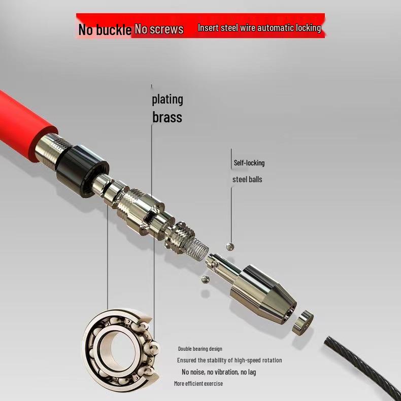 Silicone Self-Locking Speed Jump Rope for Students & Professionals