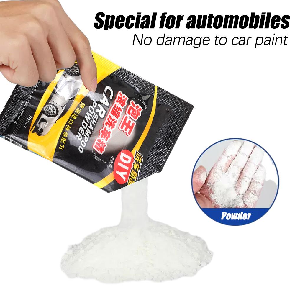 Car Washing Decontamination Concentrated Powder Strong Essence Foam Cleaner Shampoo Automobiles Windshield Wash Accessories