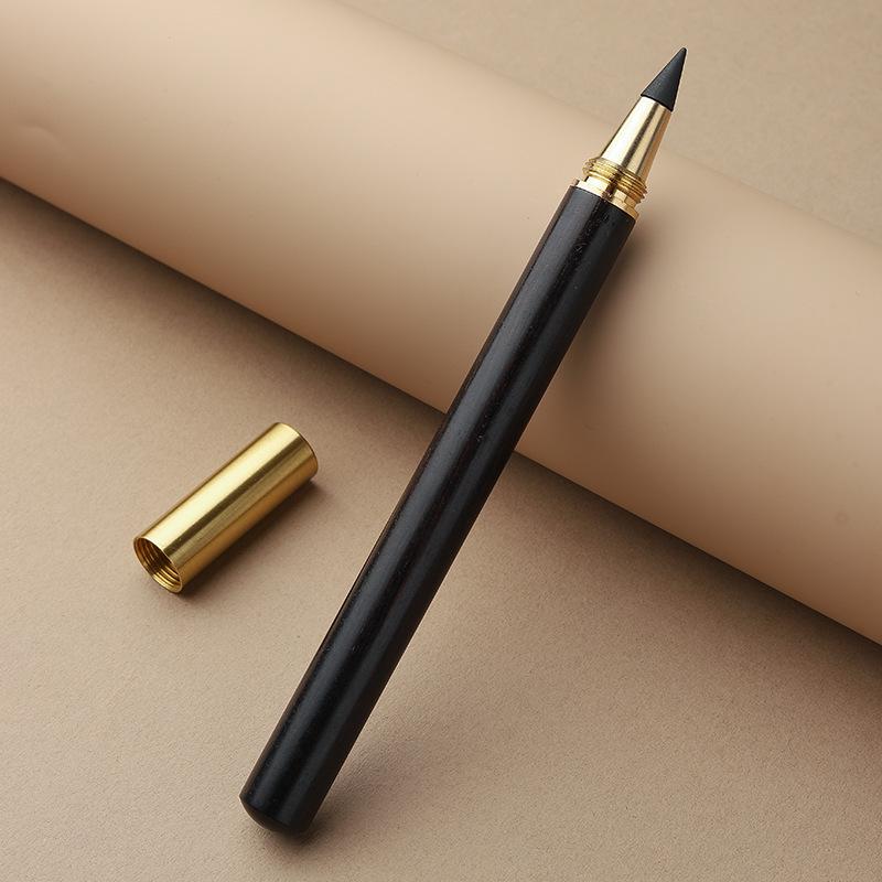 Creative Retro Sandalwood Eternal Pencil - No Sharpening Needed | Perfect Business Gift