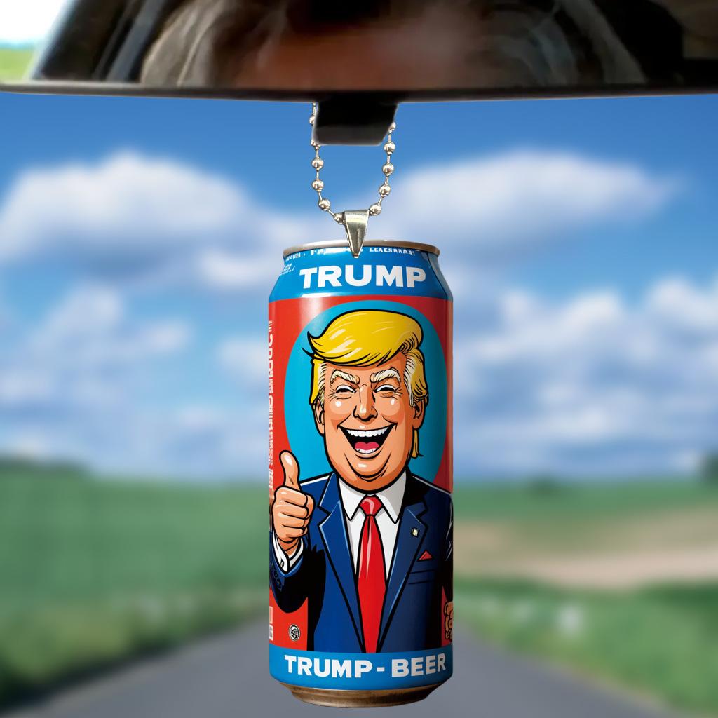 Multifunktionale kleine Anhängerdosen aus Acryl Trumpfförmiger kleiner Anhänger UV-Farbdruck täglicher Autoanhänger