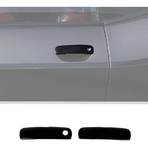 Voodonala for Challenger Door Handle Cover Trim Embellishment Fit for 2012-2025 Dodge Challenger Exterior Accessories 2pcs Black