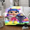 True and the Rainbow Kingdom Flannel Blanket Soft Warm All-Season Throw, Design for Camping, Car Travel, Hiking Sofa, Bed, Perfect Gift for Parties