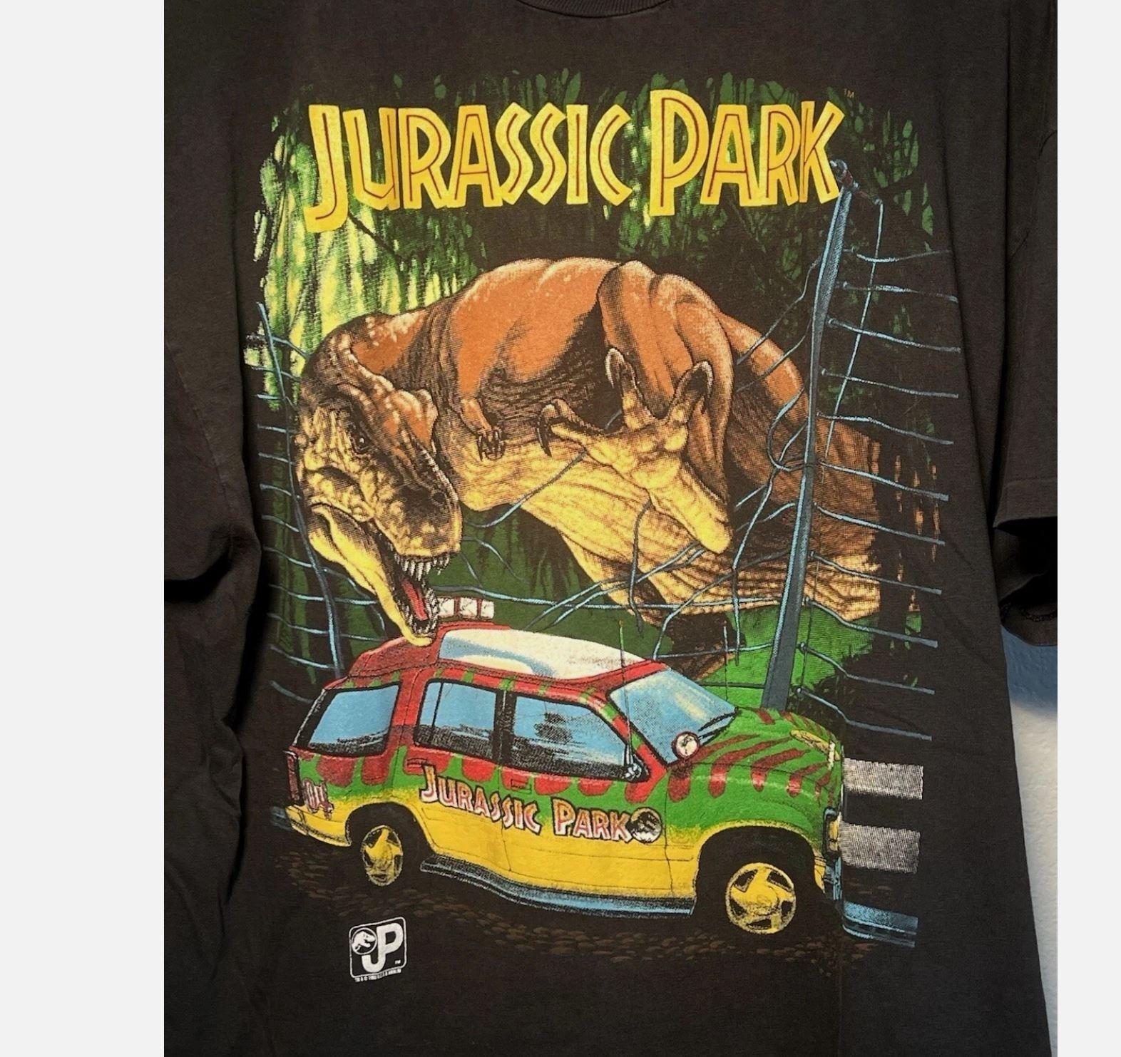 Vintage 1993 Reprint Jurassic Park T Rex Movie Promo Shirt M