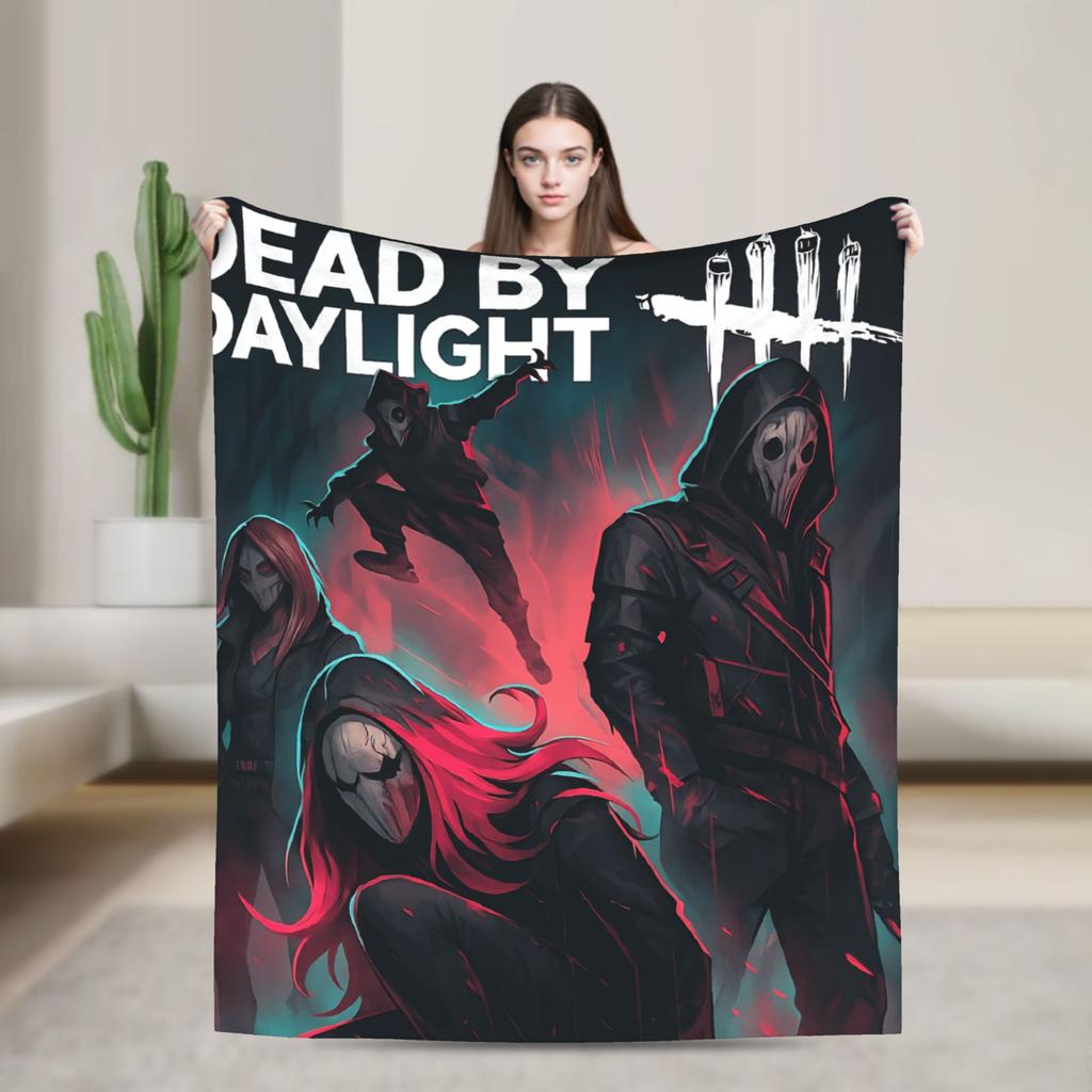 DBD Deads by Daylights  Blanket  Super Warm Street Trend Plush Throw Blanket For Girls Boys Home Decor Flannel Bedspread Cover