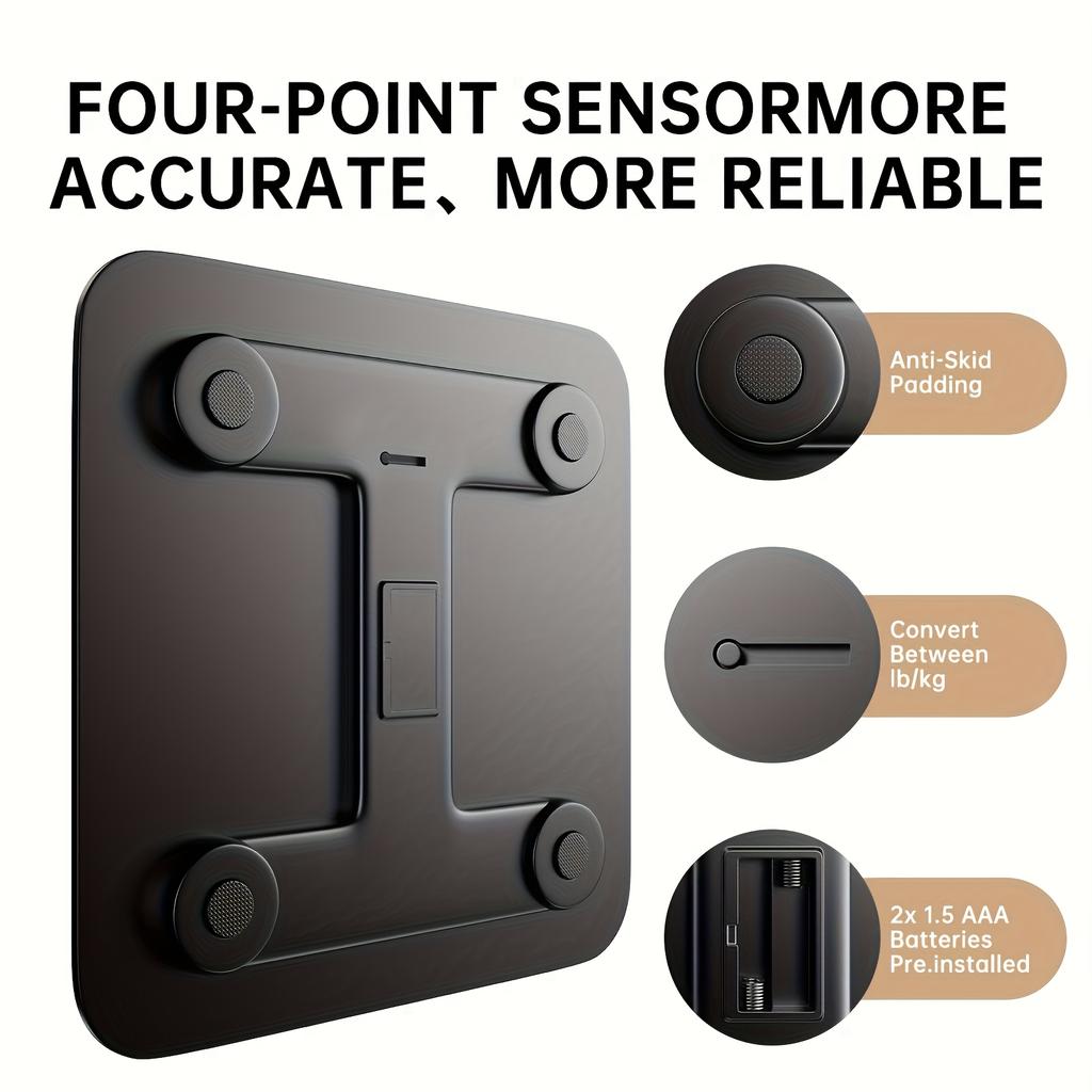 high qualityDigital Body Weight Scale with Large LCD Display - High Precision Bathroom Scale Suitable for s &, Heavy Duty Weighing up to