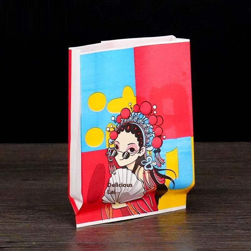 90/100 szt. Papierowa torba odporna na tłuszcz Nieprzywierająca torba do pakowania żywności Frytki Kanapka Naleśnik Burger Papierowa torba odporna na tłuszcz Narzędzie kuchenne