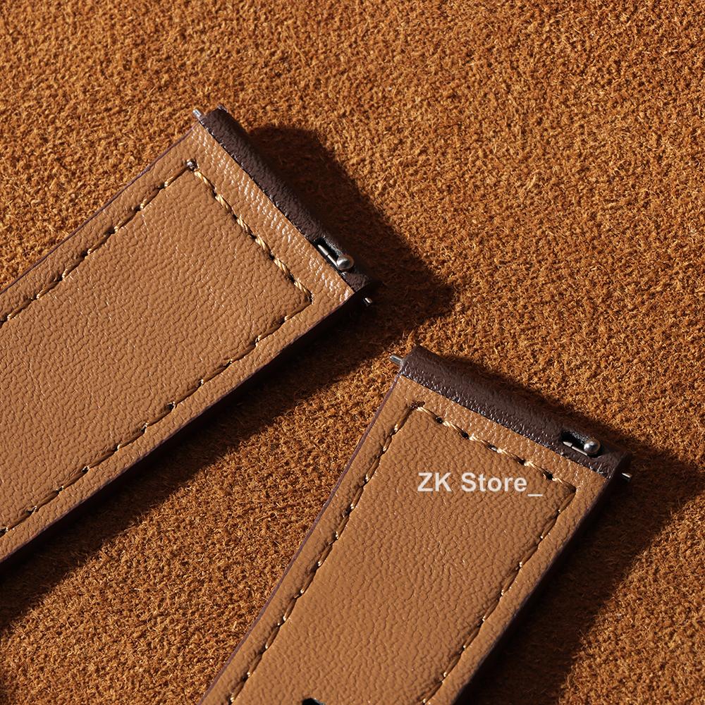 22mm 20mm Leather Strap for Samsung Galaxy Watch 6 5 4 40mm 44mm Gear Band Vintage Bracelet for Xiaomi Redmi Watch 3 Active/Lite