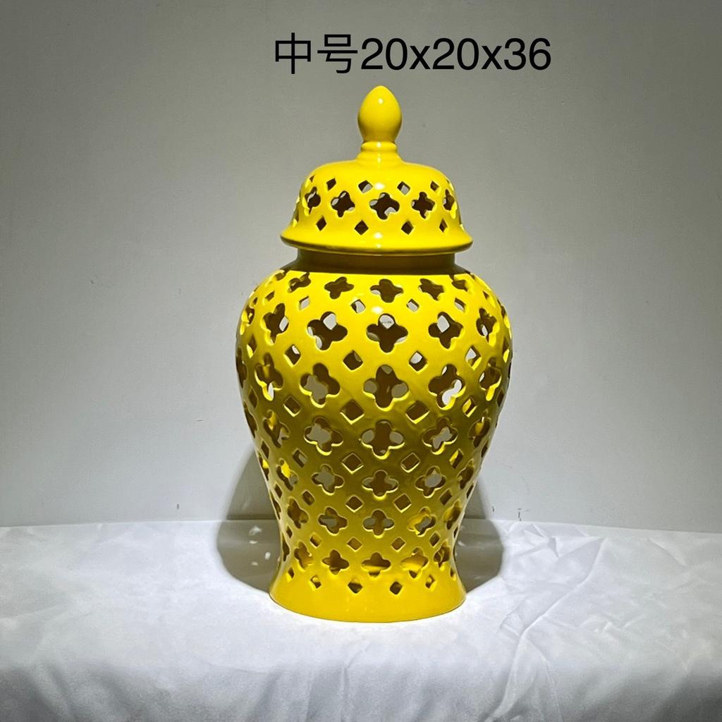 Heimdekoration Blumenvase Neue chinesische Keramik-Allgemeine Flasche Vorratsglas Wohnzimmer Eingang Hotel Arbeitsplatten-Vase Dekoration