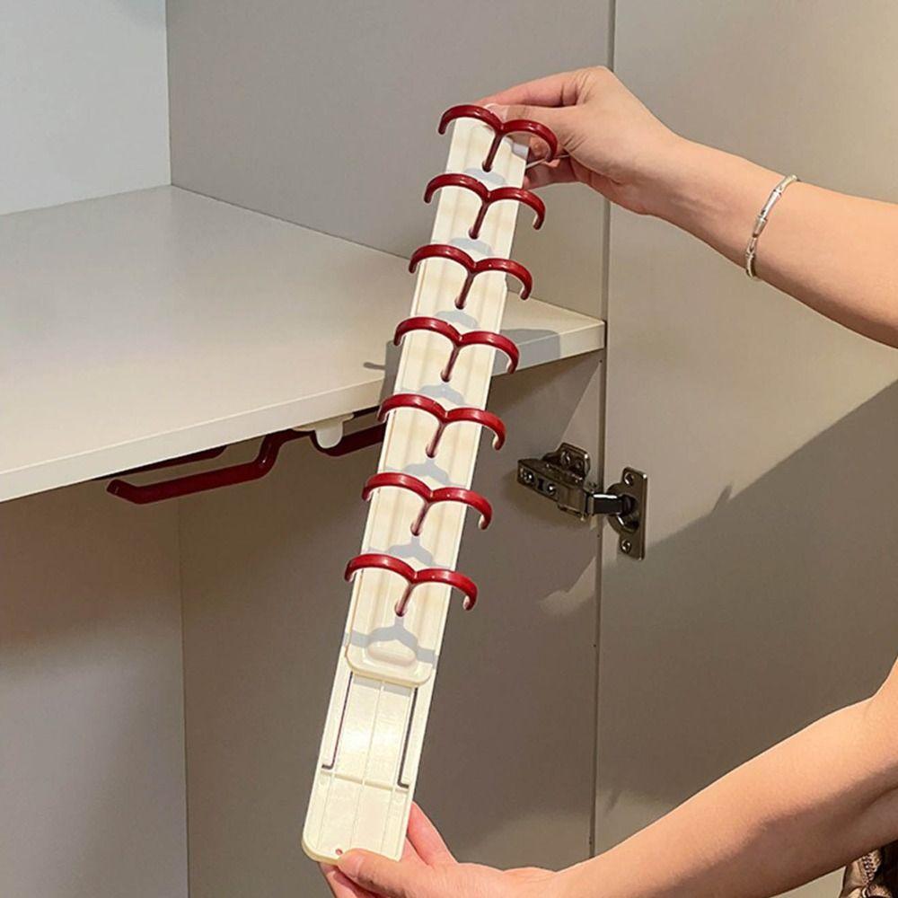 Plastic Underwear Storage Hanger Large Capacity Lingerie Slide Hanger Closet