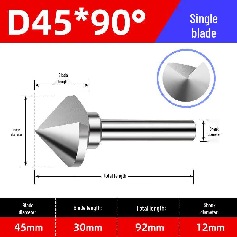 

90-Degree Chamfering Deburring Counterbore Drill Bit