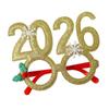2026 Christmas Glasses Frame Santa Claus Xmas Tree Glasses Photo Booth Props Kids Gifts New Year Party Decorations Navidad Noel