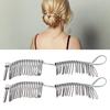 2pcs Banana Hair Clips Fashionable Stretchy Vintage Clincher Comb Tool for Women Thick Wavy Curly Hair