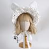 Original Rabbit Ears Cute Lolita Ponet Rabbit Ears Doll Headband Lace Bow Bunny Bnt Multi-color Hair Accessories for Women