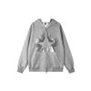 Unisex Oversized Hooded Zip-Up Sweatshirt Streetwear Vintage Sequin Loose Fit Cotton Blend Fall 2026