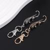 Animal Panther Pendant Keychain For Women Handbag Dangle Men Car Charm Ornaments Fashionable Diamond Jewelry Gifts