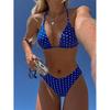 New Polka Dot Print Bikini Sexy Split Swimsuit Vacation Beach Swimsuit