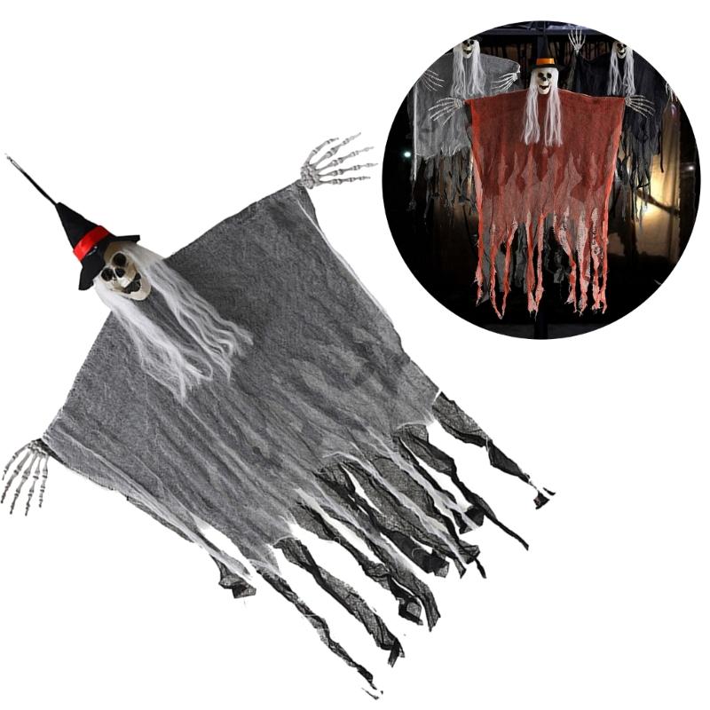 Halloween-Ornament mit Totenkopf Halloween-Dekorationen für Innen Balkone Außenhof Garten Partys Dekorationen