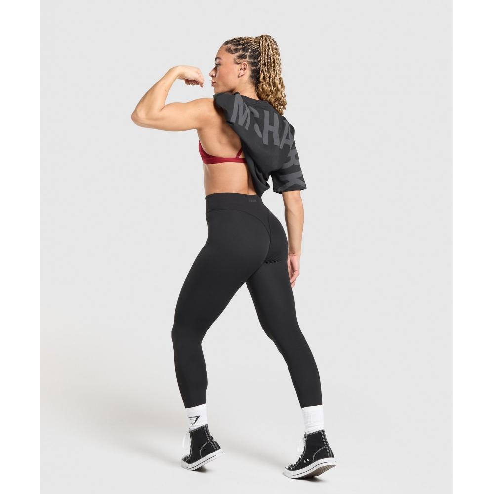 Gymshark Wordmark Graphic T shirT Black B3c2l Bb2j