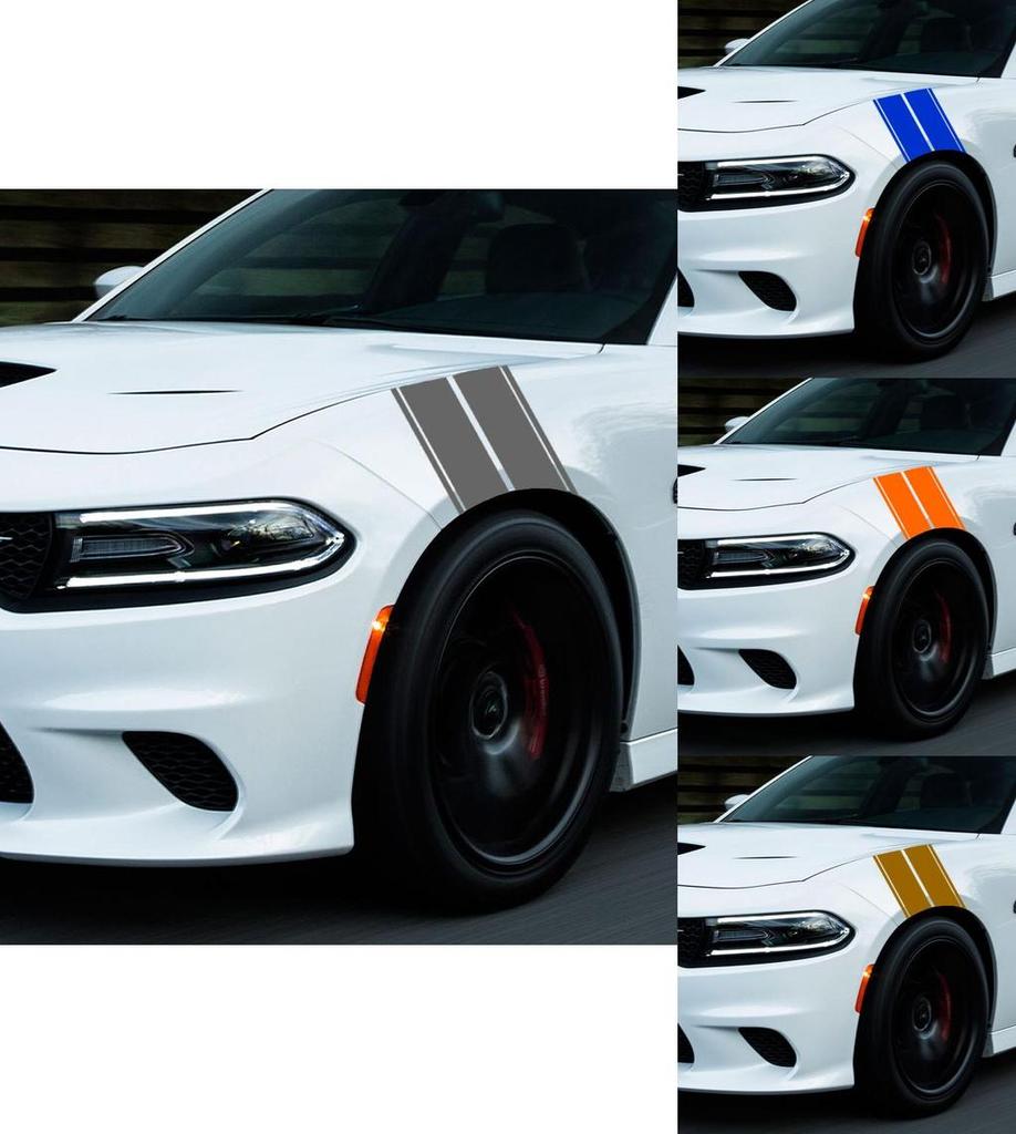 Premium Quality Hash Racing Stripe Decal For Car Truck Suv Fender Hood Bumper
