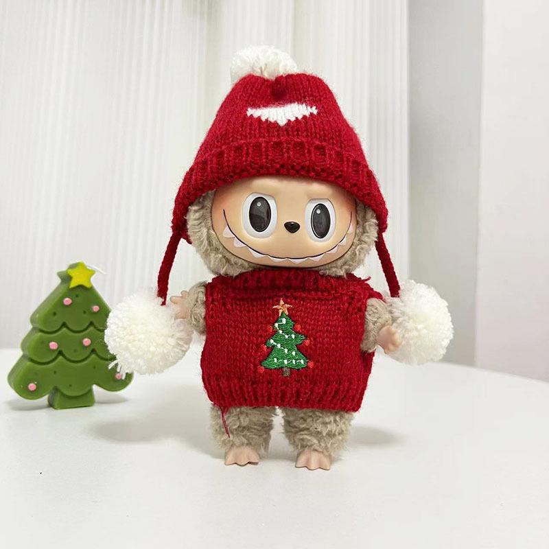 Original Second Generation Labubu Monster Have A Seat Series Cute Doll Clothestoy Ornaments Only Clothes Cute Doll Toy Gift