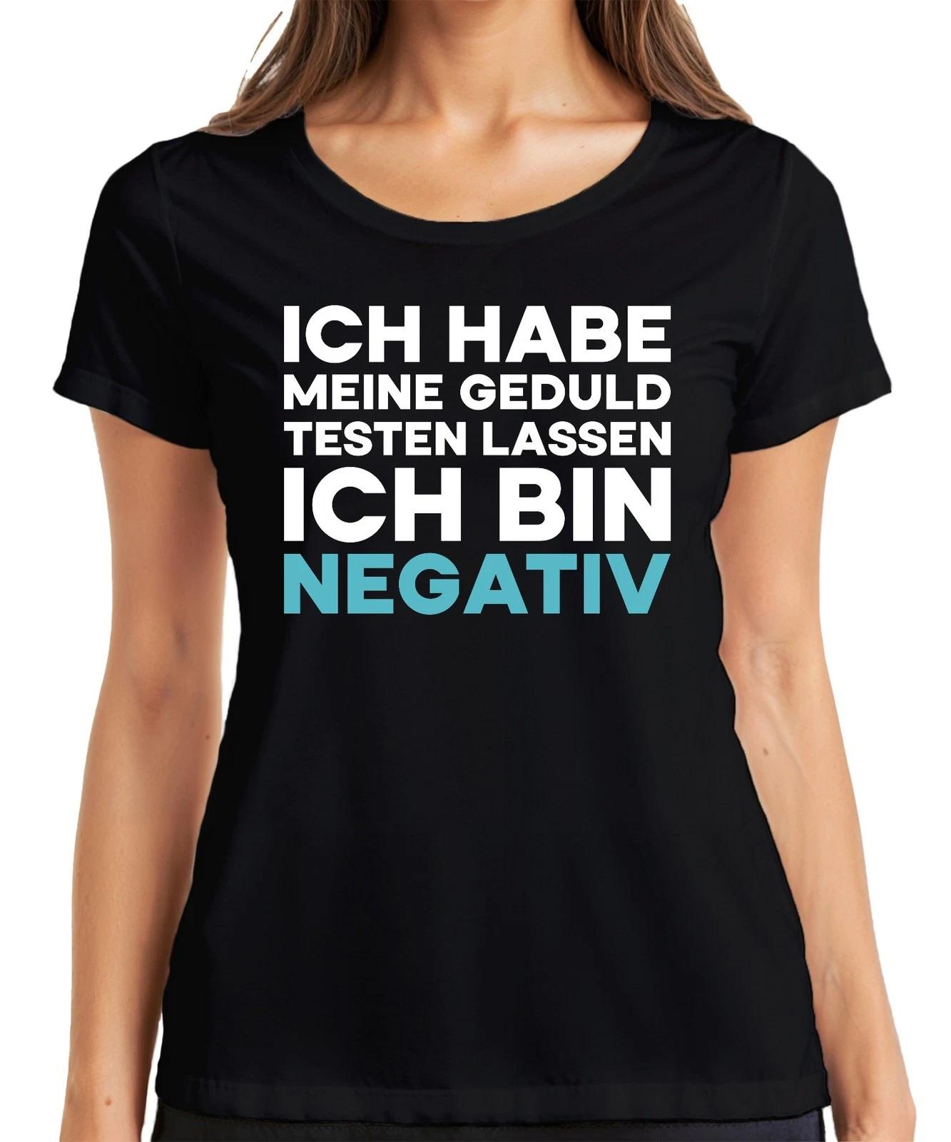 Ich habe meine Geduld getestet bin negativ lustig sarkastisch Damen T-Shirt XS