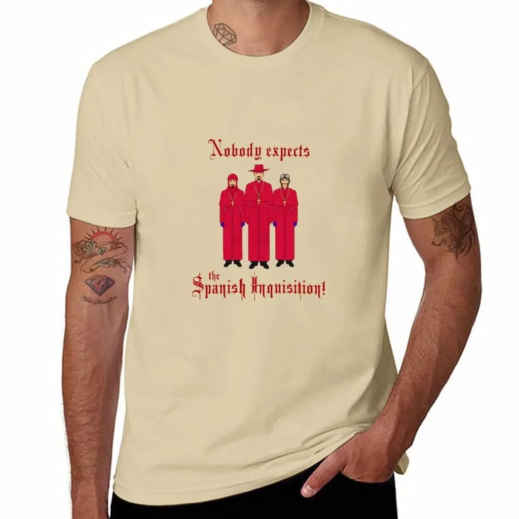 Monty Python/Nobody Expects the Spanish Inquisition! T-Shirt Blacks Aesthetic Clothes T Shirt Men