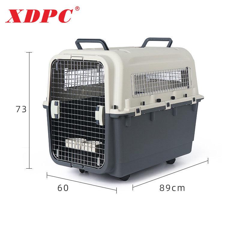 XDPC Xinding Pet Airline Crate: Durable Plastic Carrier with Iron Window for Cats & Dogs, Air China Approved