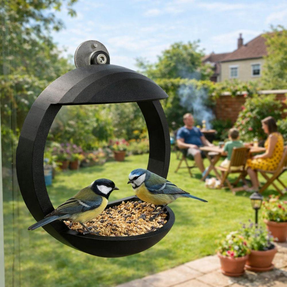 Open Tray Window Bird Feeder Suction Cup Feeding Station Birding Supplies Birding Box Home Aviary