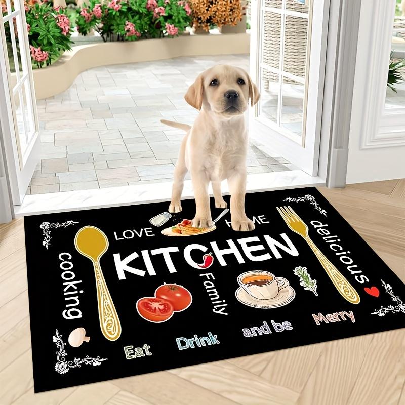 1pcs Set Of Kitchenware, Egg Beater, Knife And Fork Kitchen MATS, Easy To Clean, Suitable for Bedroom, Living Room, Dining Room Carpets, Kitchen