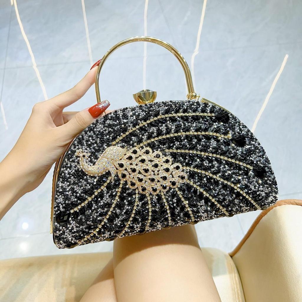 Women's Rhinestone Evening Clutch - Bridal & Banquet Handbag