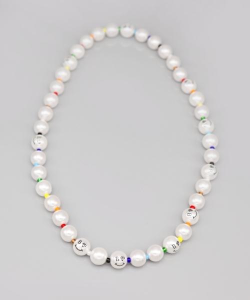 Bonbeau Pearl Smile Color Beads Band Necklace