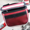 Cycling Bike Bicycle Top Frame Front Tube Storage Bag Double Pouches (Red)