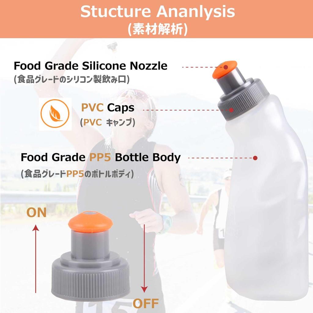 Azarxis Hydration Running Water TPU Water Portable Water Sports Emergency Bottle, Bottle, Bottle, Bottle, Bottle, Hydration, Non-toxic, Odorless,