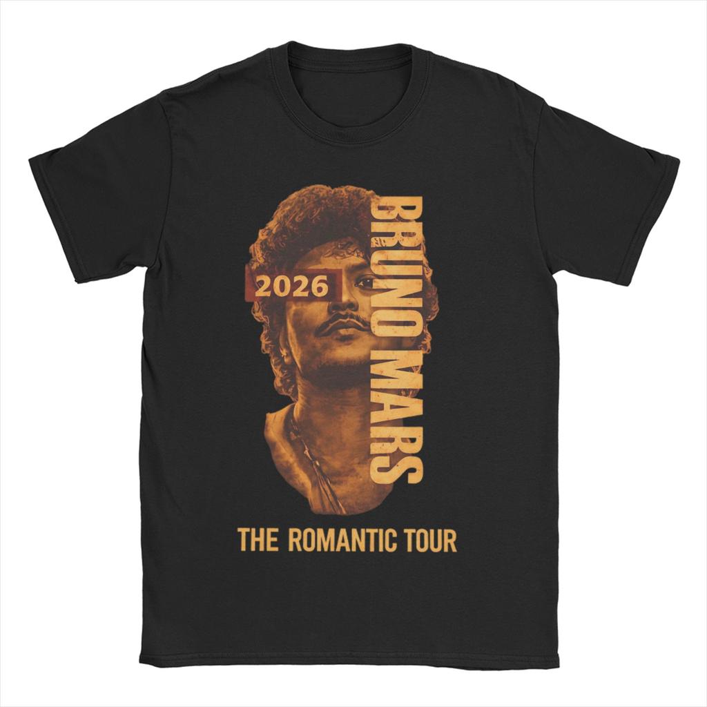 Bruno Mars Vintage 90S Unisex Women T Shirts Leisure Tees Short Sleeve Crewneck TShirt 100 Cotton Gift Tops